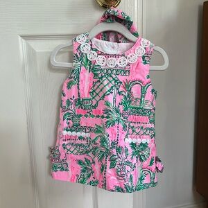 LILLY PULITZER 12-18month baby girl classic shit dress and bloomers